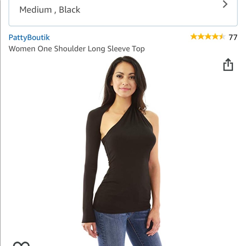 One shoulder long sleeve! Brand new never worn